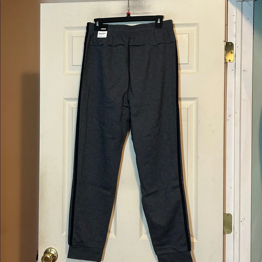 Adidas Gray and Black Joggers Size Medium